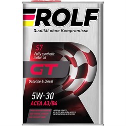 Синтетическое моторное масло Rolf GT SAE 5W-30, ACEA A3/B4 - фото 13781863
