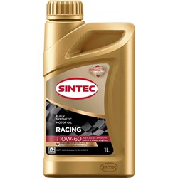 Синтетическое моторное масло для гоночных и спортивных автомобилей SINTEC racing sae 10w-60, api sn/cf, acea a3/b4 - фото 13782264