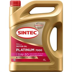 Моторное синтетическое масло SINTEC PLATINUM SAE 5W-30 API SL, ACEA A5/B5 - фото 13782690