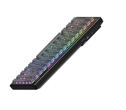 Клавиатура механическая беспроводная Dareu A84 Pro Black (черный), 84 клавиши, switch BlueSky V3 (linear), подсветка RGB,  подключение проводное+Bluetooth+2.4GHz, аккумулятор 2000mAh - фото 13783876