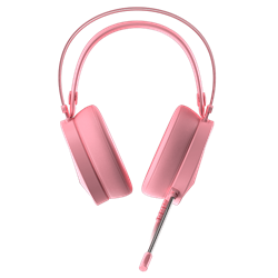 Гарнитура игровая проводная Dareu EH722X Pink (розовый), подсветка RGB, подключение USB - фото 13783924