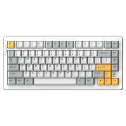 Клавиатура механическая проводная Dareu A81 White-Yellow (белый/серый/желтый), 81 клавиша, switch Dream (linear) - фото 13783981