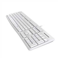 Клавиатура проводная Dareu LK185 White (белый), мембранная, 104 клавиши, EN/RU, 1,5м, размер 440x147x22мм - фото 13783987