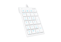 Клавиатура проводная Dareu LK22 White (белый), цифровой блок (Numpad) - фото 13783988