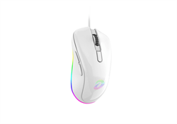 Мышь игровая проводная Dareu EM908 White (белый), DPI 600-10000, подсветка RGB, USB кабель 1,8м, размер 122.36x66.79x39.83мм - фото 13784001