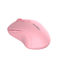 Мышь беспроводная Dareu LM115B Pink (розовый), DPI 800/1200/1600, подключение: ресивер 2.4GHz + Bluetooth, размер 107x59x38мм - фото 13784020
