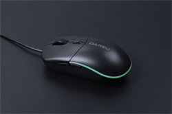 Мышь проводная Dareu LM121 Black (черный), DPI 800/1600/2400/6400, тихий щелчок, подсветка RGB, размер 116x35x60мм, 1,8м - фото 13784033