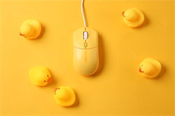 Мышь проводная Dareu LM121 Yellow (желтый), DPI 800/1600/2400/6400, тихий щелчок, подсветка RGB, размер 116x35x60мм, 1,8м - фото 13784053