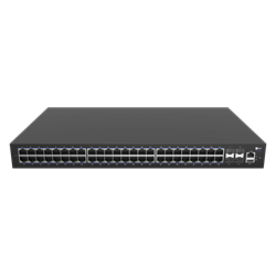 Коммутатор Fplus FCS-2352TX-P, 48 порта 10/100/1000BASE-T RJ45 PoE, 4 порта 10GE SFP+, 2 блока питания AC 220В 850Вт, высота 1RU