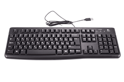 Клавиатура Logitech K120 (арт. 920-002583, M/N: Y-U0009) С КИРИЛЛИЦЕЙ - фото 13787405