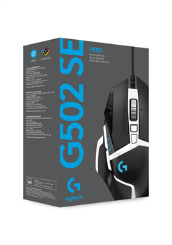 Мышь игровая Logitech G502 SE HERO (BLACK AND WHITE SE) (M/N: M-U0047) - фото 13787428
