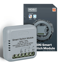 Переключатель Moes ZigBee Smart Switch Module (на 1 канал) белый модели ZM-104-M - фото 13787566