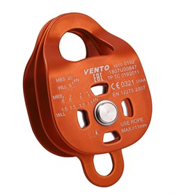 Блок-ролик VENTO™ двойной Double дюраль с подшипником, vpro 0192 - фото 13790144