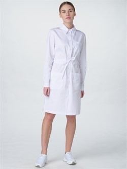 Халат женский Сансара-001 (тк.Смесовая,160) MedLine, белый - фото 13790638