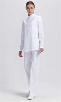 Костюм женский ХАССП-Стандарт NEW (тк.Смесовая,160), белый - фото 13790902