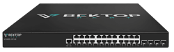 Управляемый коммутатор уровня 2+. 24 порта 100/1000BaseT RJ45, 4 порта 1/10GE SFP+ - фото 13791603