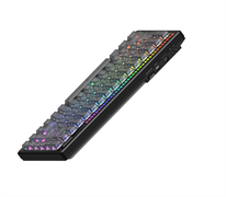 Клавиатура механическая беспроводная Dareu A84 Pro Black (черный), 84 клавиши, switch BlueSky V3 (linear), подсветка RGB,  подключение проводное+Bluetooth+2.4GHz, аккумулятор 2000mAh