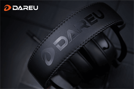 Гарнитура игровая проводная Dareu EH925 Black (черный), подсветка RGB, фиксированный микрофон с шумоподавлением, подключение USB, длина кабеля 2,2м