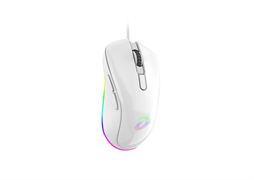 Мышь игровая проводная Dareu EM908 White (белый), DPI 600-10000, подсветка RGB, USB кабель 1,8м, размер 122.36x66.79x39.83мм