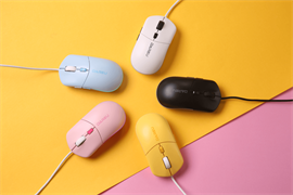 Мышь проводная Dareu LM121 Pink (розовый), DPI 800/1600/2400/6400, тихий щелчок, подсветка RGB, размер 116x35x60мм, 1,8м