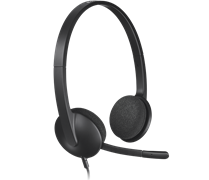Гарнитура Logitech H340 (USB, кабель 1.8м) (арт. 981-000509, M/N: A-00044)