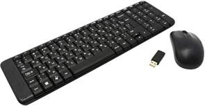 Комплект беспроводной Logitech MK220 (клавиатура+мышь), (арт. 920-003236) Y-R0035/M-R0037 (C-U0011) С КИРИЛЛИЦЕЙ