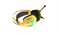 Гарнитура игровая проводная Dareu EH732 Yellow (желтый), подключение USB, подсветка RGB - фото 13783930