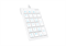 Клавиатура проводная Dareu LK22 White (белый), цифровой блок (Numpad) - фото 13783988