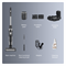 Пылесос вертикальный с функцией влажной уборки Jimmy Cordless Vacuum&Washer HW9 Black+Silver с адаптером модели ZD24W342060EU - фото 13787044
