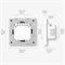 Выключатель (трехклавишный) Moes ZigBee Smart Switch серый модели SR-ZS - фото 13787529
