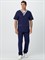 Костюм мужской Симпл-001 (тк.Смесовая,120) MedLine, т.синий/бежевый - фото 13790773